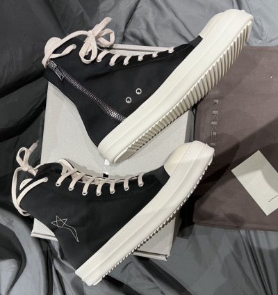 Rick owens drkshdw hexagram ramones hi-top size43