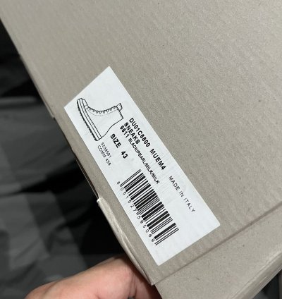Rick owens drkshdw hexagram ramones hi-top size43