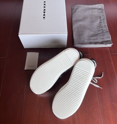 Rick owens drkshdw hexagram ramones in black milk size44