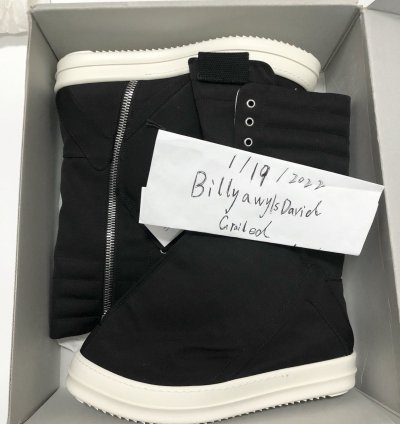 Rick owens drkshdw hoofdunks in black milk size41 5