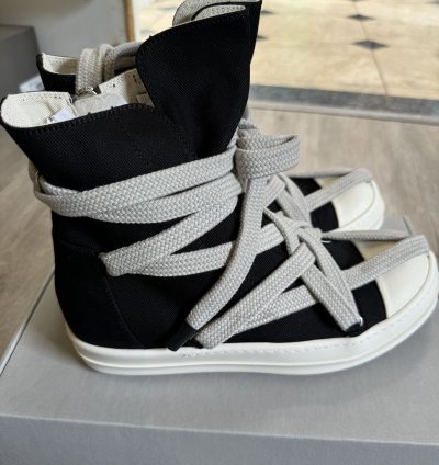 Rick Owens Drkshdw Jumbolace Hexa Sneaks Ramones Black