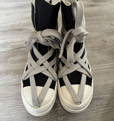 Rick Owens Drkshdw Jumbolace Hexa Sneaks Ramones Black
