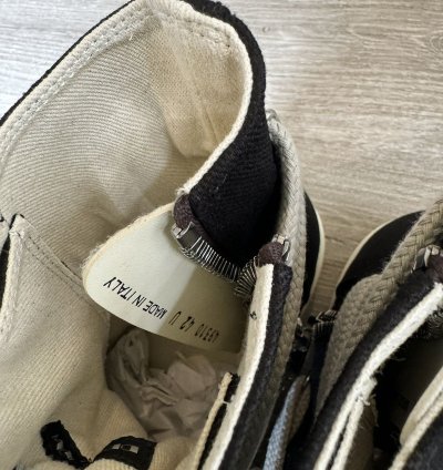 Rick Owens Drkshdw Jumbolace Hexa Sneaks Ramones Black