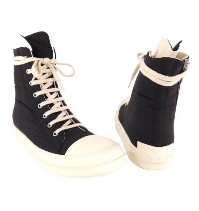 Rick Owens DRKSHDW License Plate High Top Ramones Sneaks 8
