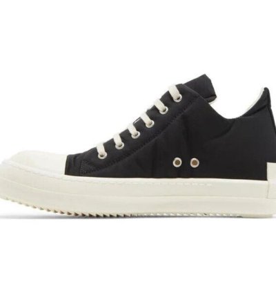 Rick Owens DRKSHDW License Plate Low Sneaks 42 M9 W12 Black