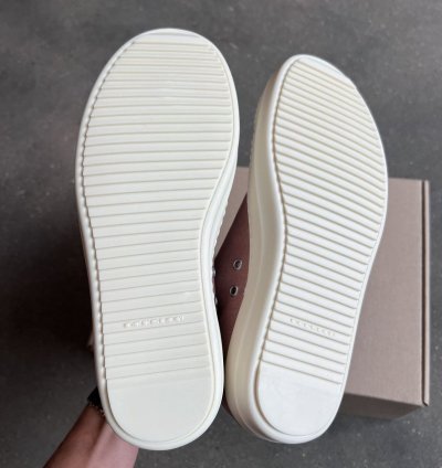 RICK OWENS DRKSHDW Pink Low Sneakers Size 42 New
