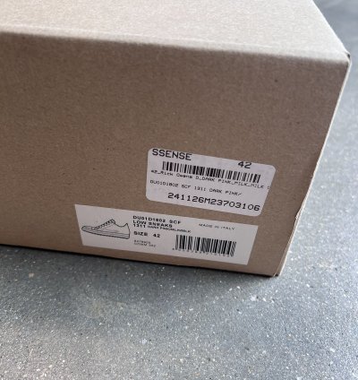 RICK OWENS DRKSHDW Pink Low Sneakers Size 42 New