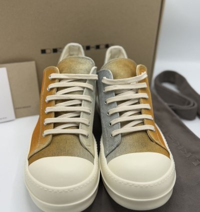 Rick Owens DRKSHDW Printed Low Denim Sneaker