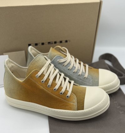 Rick Owens DRKSHDW Printed Low Denim Sneaker