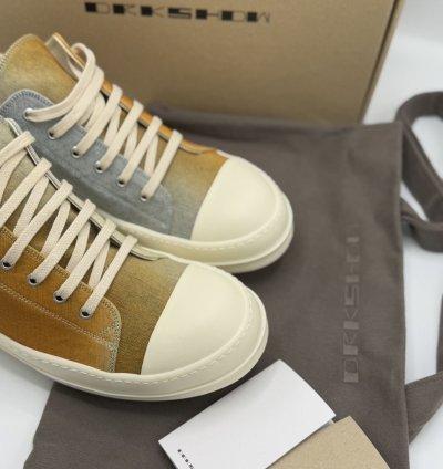 Rick Owens DRKSHDW Printed Low Denim Sneaker