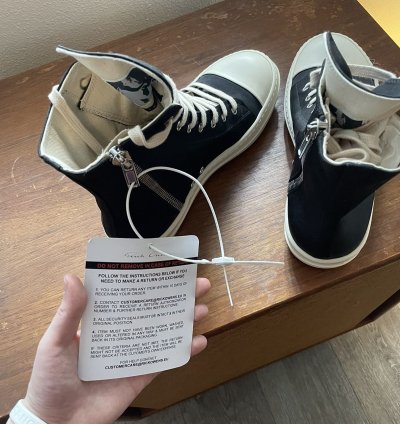 Rick Owens DRKSHDW Ramone Sneaker sz 42