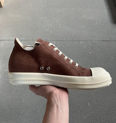 Rick Owens Drkshdw Ramones Denim Shoes Low Sneaks