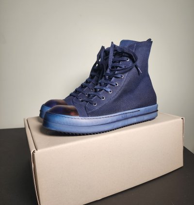 Rick Owens DRKSHDW Ramones Dip Dyed Blue Indigo