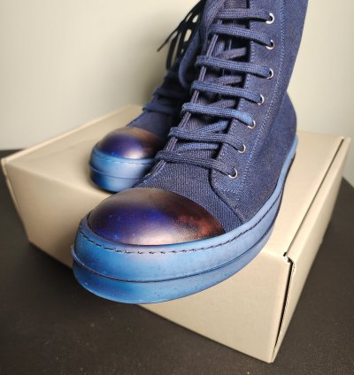 Rick Owens DRKSHDW Ramones Dip Dyed Blue Indigo