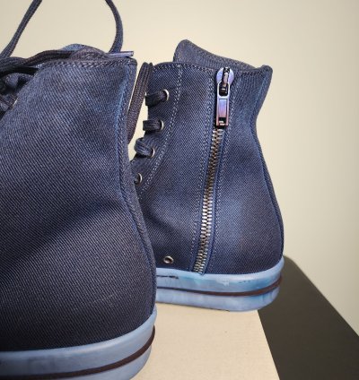 Rick Owens DRKSHDW Ramones Dip Dyed Blue Indigo