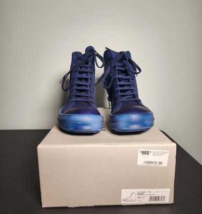 Rick Owens DRKSHDW Ramones Dip Dyed Blue Indigo