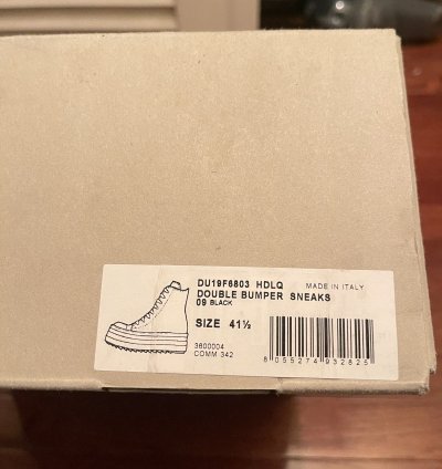 Rick Owens Drkshdw ramones platform size 41 5 Italy men 8 5