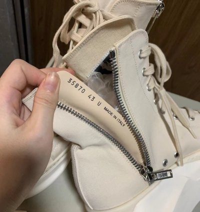 Rick Owens Drkshdw ramones platform size 43 men 9 5