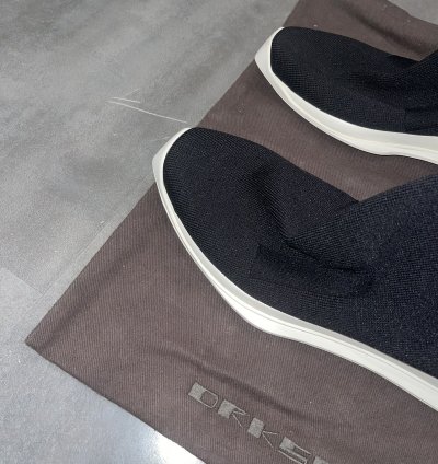 Rick Owens Drkshdw Runner Stretch Sock Low Black Sneakers