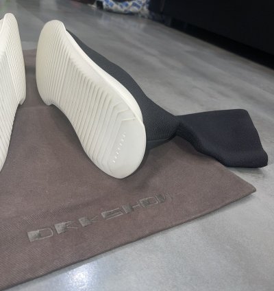Rick Owens Drkshdw Runner Stretch Sock Low Black Sneakers