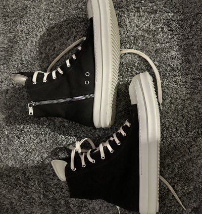 Rick Owens DRKSHDW Side-Zip Lace-Up