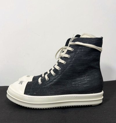 Rick owens drkshdw so cunt ramones high top sneakers sz 44