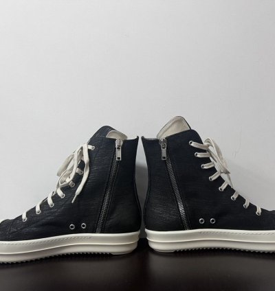 Rick owens drkshdw so cunt ramones high top sneakers sz 46