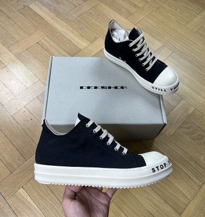 Rick Owens DRKSHDW SS23 Ramones Low Stop Your Breath