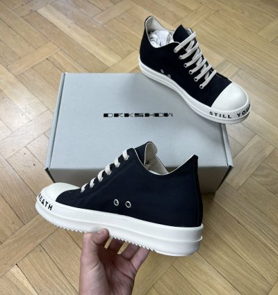 Rick Owens DRKSHDW SS23 Ramones Low Stop Your Breath