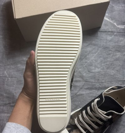 Rick Owens Drkshdw Sun Faded Black Terra Milk Low Sneaks