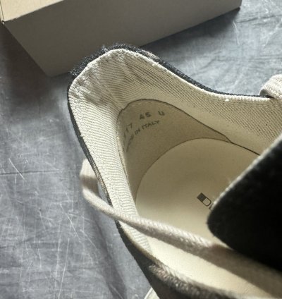 Rick Owens Drkshdw Sun Faded Black Terra Milk Low Sneaks