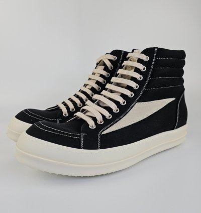 Rick Owens DRKSHDW Vintage Black Sneakers New Size 44