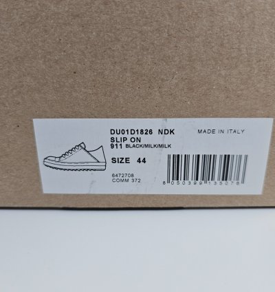 Rick Owens DRKSHDW Vintage Black Sneakers New Size 44