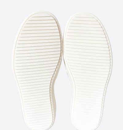 Rick Owens Dust White Suede Geobaskets
