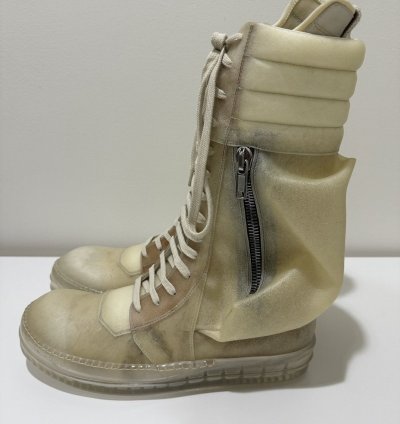 Rick Owens Edfu Cargobasket Translucent Apparition Leather