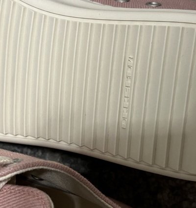 Rick Owens Faded Pink DRKSHDW Low Top Sneakers
