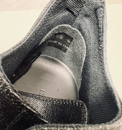 Rick Owens Foil Denim Triple Black Ramones Low Sneaker