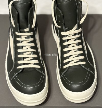 Rick Owens forest green vintage sneakers