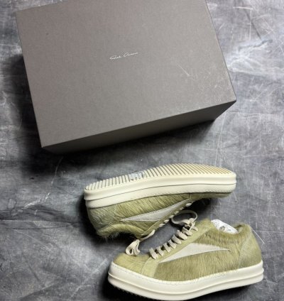 Rick Owens Fur Acid Milk Vintage Sneaks
