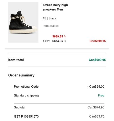 Rick Owens FW22 Pony Hair Ramones Sneaker