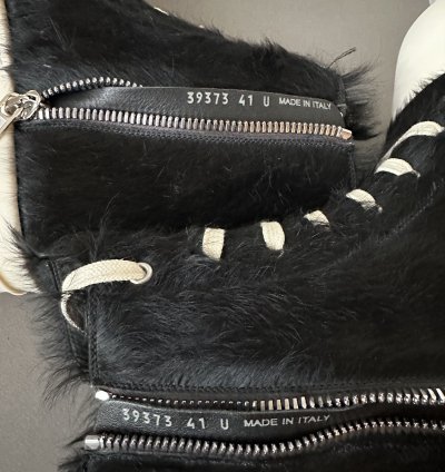 Rick Owens FW22 Pony Hair Ramones Sneaker