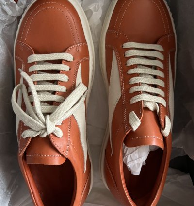Rick Owens FW22 Strobe Orange Vintage Sneakers Vans