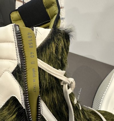 Rick Owens FW23 Grinch Hair Geobaskets Size 40