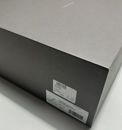 RICK OWENS FW24 PORTERVILLE High Vintage Sneaks Milk White