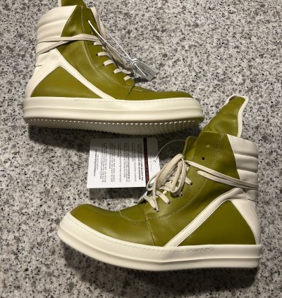 Rick Owens Geobasket Acid Milk Milk