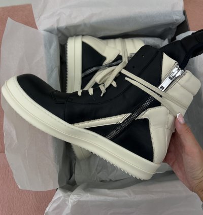 Rick Owens Geobasket Black Milk
