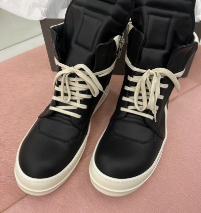 Rick Owens Geobasket Black Milk