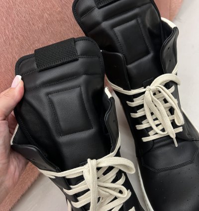 Rick Owens Geobasket Black Milk