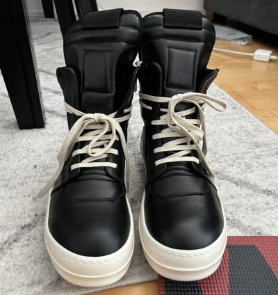 Rick Owens geobasket black milk milk Ru01B1894