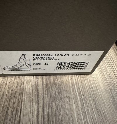 Rick owens geobasket black Milk Size 42
